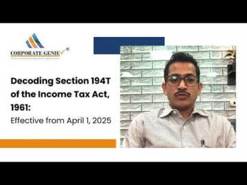 📢 Decoding Section 194T of the Income Tax Act, 1961 | Effective from April 1, 2025 📢