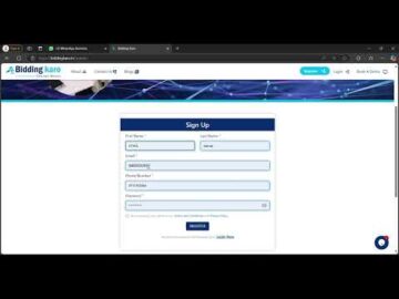 How to Register on Bidding karo portal
